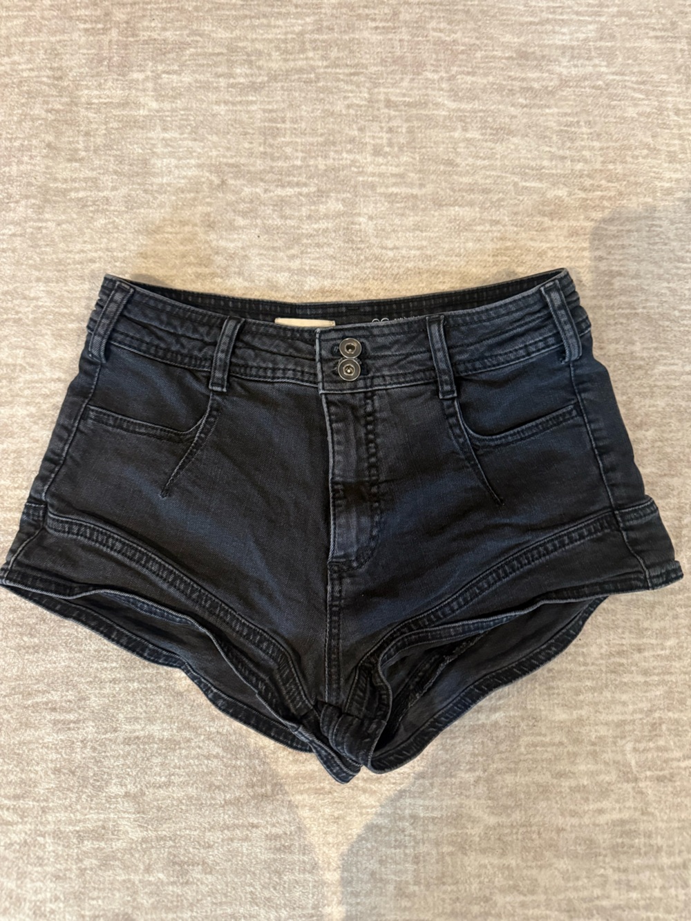 Pilcro Black Denim Shorts
